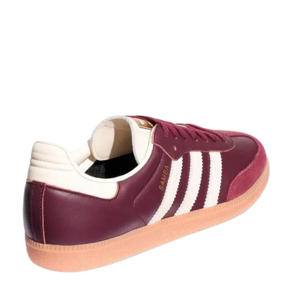 Adidas Samba OG Maroon ID0477 SneakerMood Rear three-quarter view