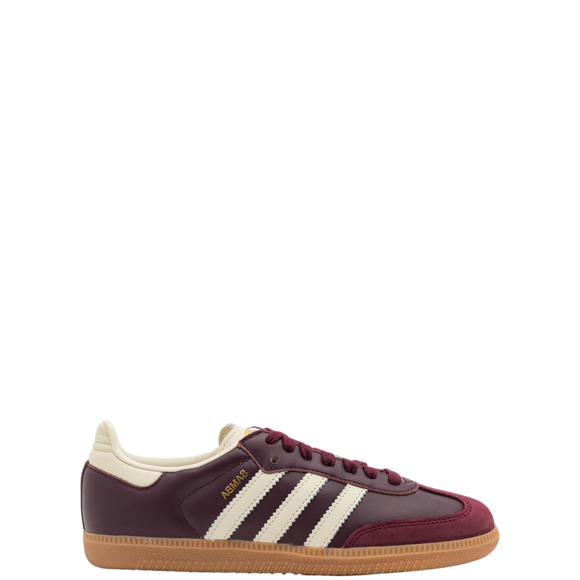 Adidas Samba OG Maroon ID0477 SneakerMood Side view toe pointing right