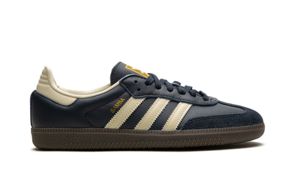 Adidas Samba OG Night Navy Gum ID2056 SneakerMood Side view, toe pointing right
