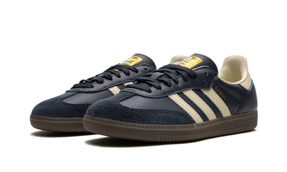 Adidas Samba OG Night Navy Gum ID2056 SneakerMood Pair, front three-quarter view