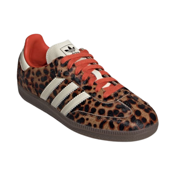 Adidas Samba OG "Preloved Red Leopard" JI2734 SneakerMood Front three-quarter view