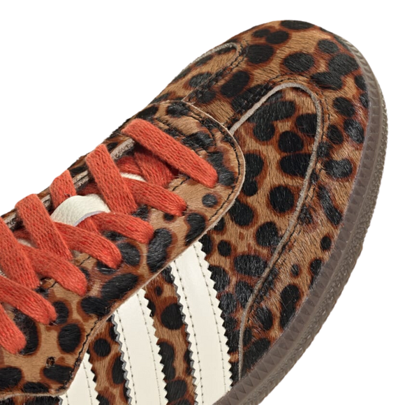 Adidas Samba OG "Preloved Red Leopard" JI2734 SneakerMood Upper detail