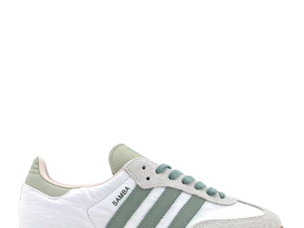 Adidas Samba OG 'Silver Green' ID0492 SneakerMood Side view toe pointing right
