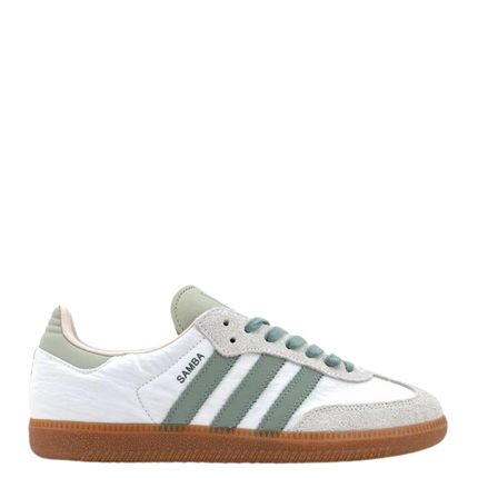 Adidas Samba OG 'Silver Green' ID0492 SneakerMood Side view toe pointing right