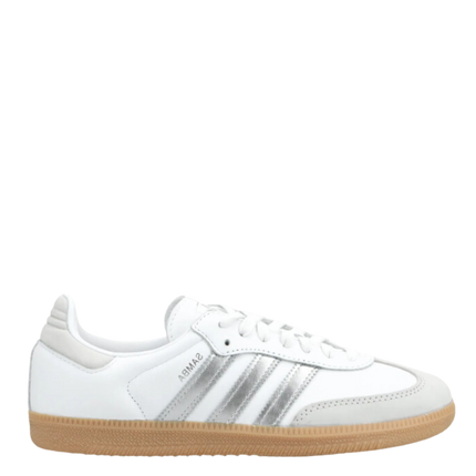 Adidas Samba OG W Cloud White / Silver JI2725 SneakerMood Side view toe pointing right