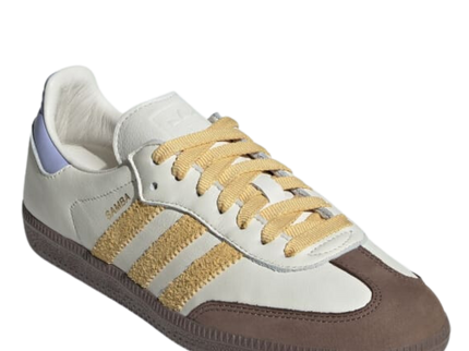 Adidas Samba OG W Off White / Oat / Violet Tone IE0875 SneakerMood Front three-quarter view