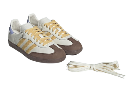 Adidas Samba OG W Off White / Oat / Violet Tone IE0875 SneakerMood Pair front three-quarter view