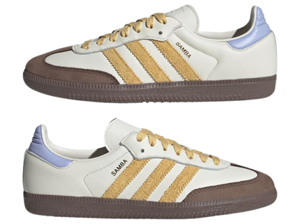 Adidas Samba OG W Off White / Oat / Violet Tone IE0875 SneakerMood Pair side views