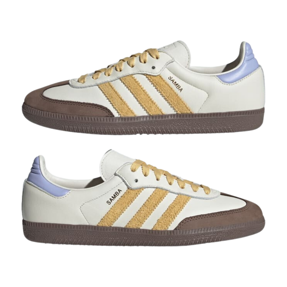 Adidas Samba OG W Off White / Oat / Violet Tone IE0875 SneakerMood Pair side views