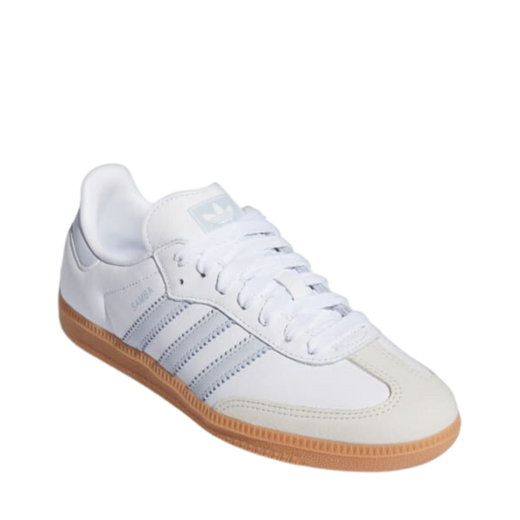 Adidas Samba OG White Halo Blue Gum IE0877 SneakerMood Front three-quarter view