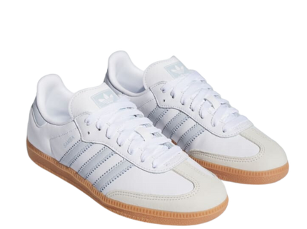 Adidas Samba OG White Halo Blue Gum IE0877 SneakerMood Pair front three-quarter view