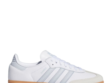 Adidas Samba OG White Halo Blue Gum IE0877 SneakerMood Side view toe pointing right