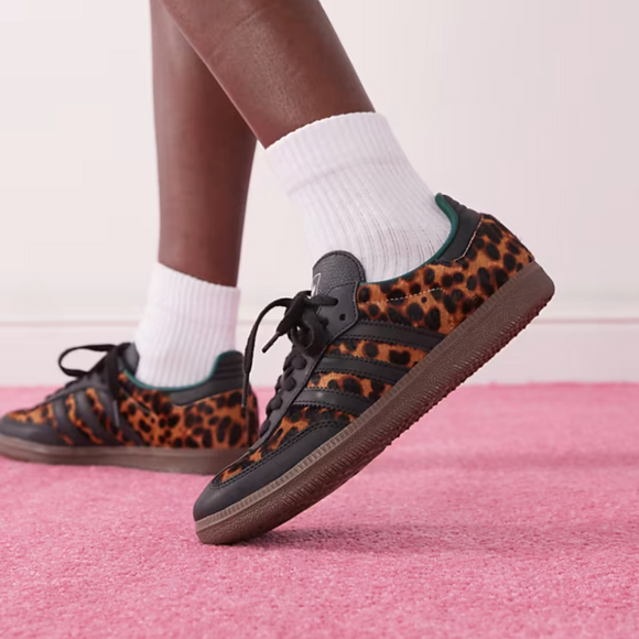 Adidas Samba OG Wmns "Leopard Print" JI2735 SneakerMood On-foot view