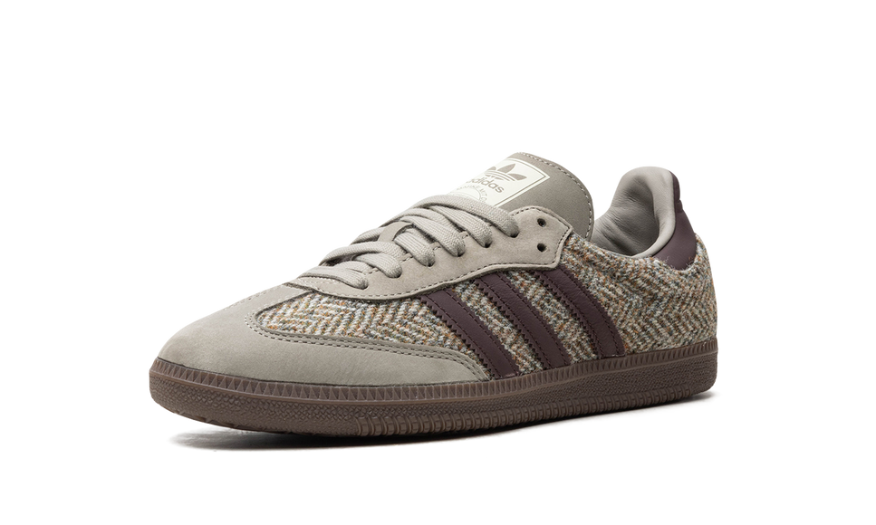Adidas Samba OG Wonder Beige Tweed ID1449 SneakerMood Front three-quarter view