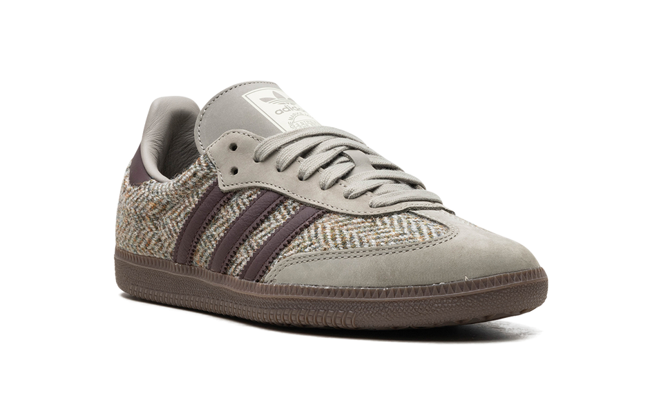 Adidas Samba OG Wonder Beige Tweed ID1449 SneakerMood Front three-quarter view
