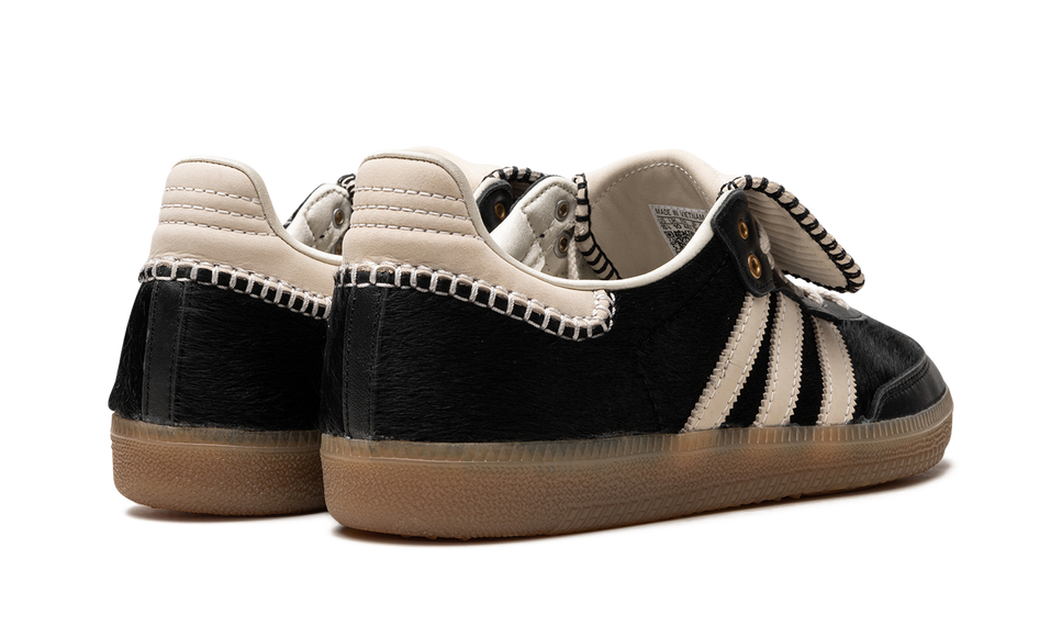 Adidas Samba Pony Tonal Wales Bonner Core Black IE0580 SneakerMood Pair, rear three-quarter view