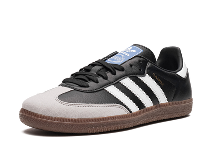 Adidas Samba Vegan Black Gum H01878 SneakerMood Front three-quarter view