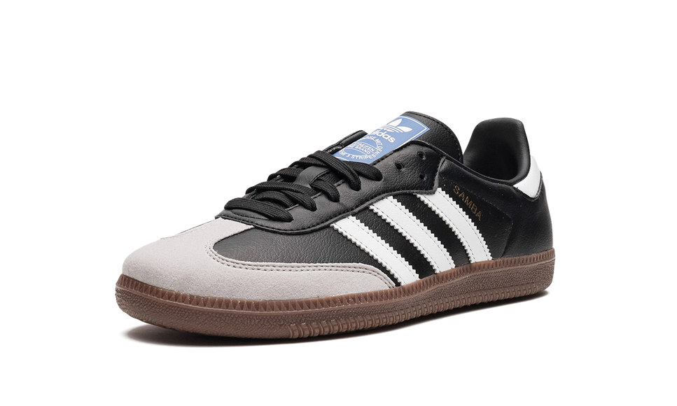 Adidas Samba Vegan Black Gum H01878 SneakerMood Front three-quarter view