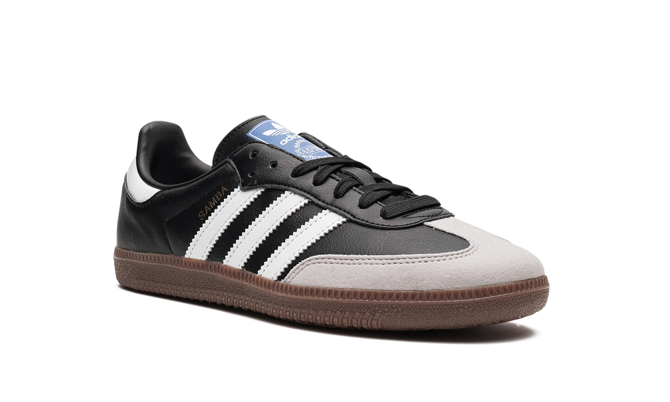 Adidas Samba Vegan Black Gum H01878 SneakerMood Front three-quarter view