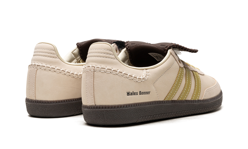 Adidas Samba Wales Bonner Ecrtin Brown ID0217 SneakerMood Pair, rear three-quarter view