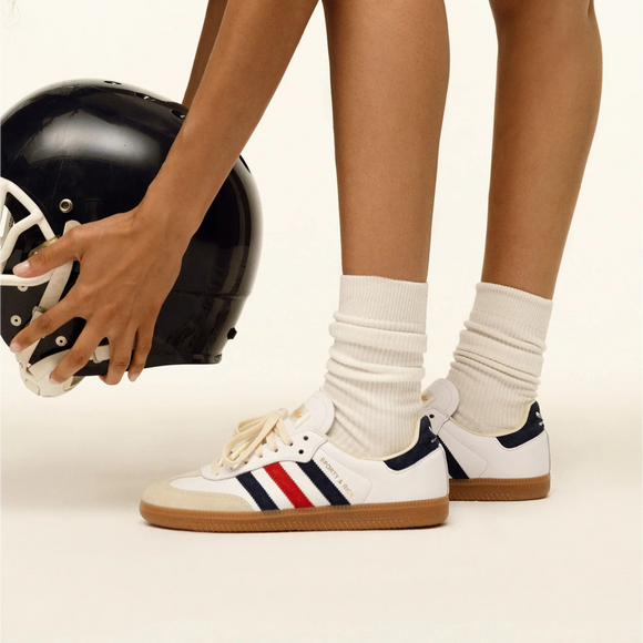 Adidas Sporty & Rich x adidas Samba OG 'White - Olympic IH8338 SneakerMood On-foot view