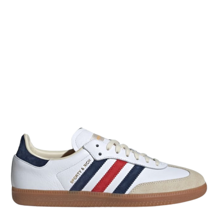 Adidas Sporty & Rich x adidas Samba OG 'White - Olympic IH8338 SneakerMood Side view toe pointing right
