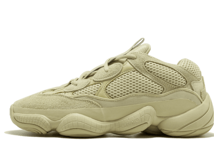 Adidas Yeezy 500 Desert Rat Super Moon Yellow DB2966 SneakerMood Side view, toe pointing left