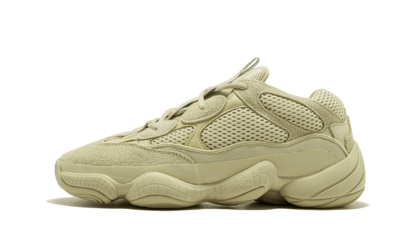 Adidas Yeezy 500 Desert Rat Super Moon Yellow DB2966 SneakerMood Side view, toe pointing left