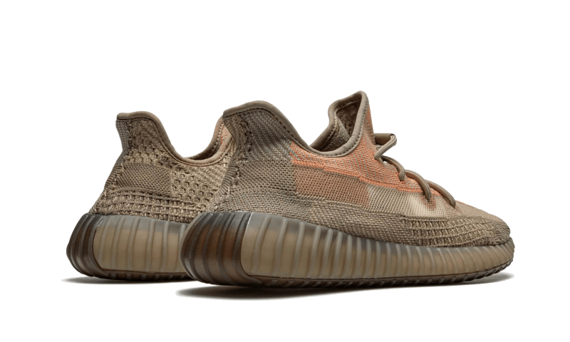 Adidas Yeezy Boost 350 V2 Sand Taupe FZ5240 SneakerMood Pair, rear three-quarter view