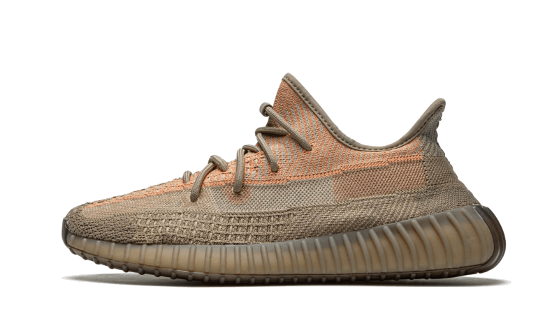 Adidas Yeezy Boost 350 V2 Sand Taupe FZ5240 SneakerMood Side view, toe pointing left