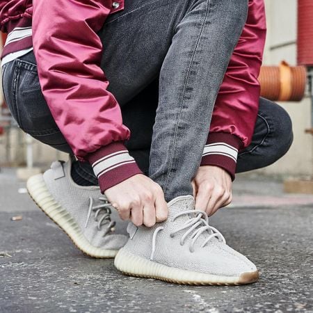 Adidas Yeezy Boost 350 V2 Sesame F99710 SneakerMood Lifestyle view
