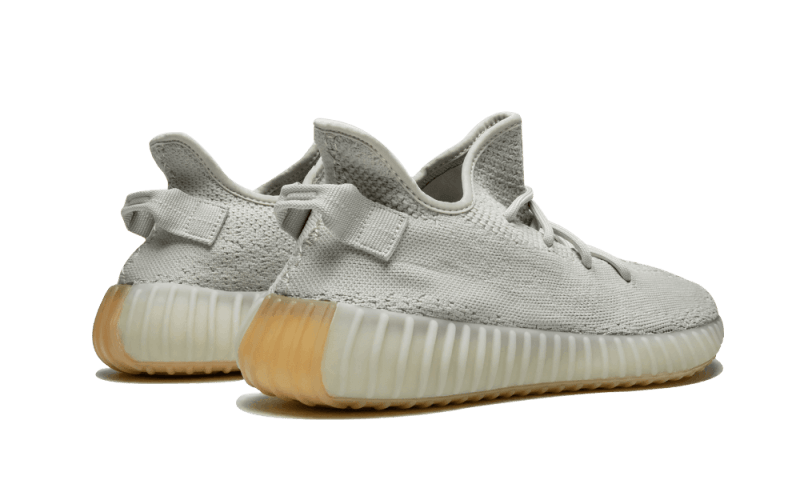 Adidas Yeezy Boost 350 V2 Sesame F99710 SneakerMood Pair, rear three-quarter view