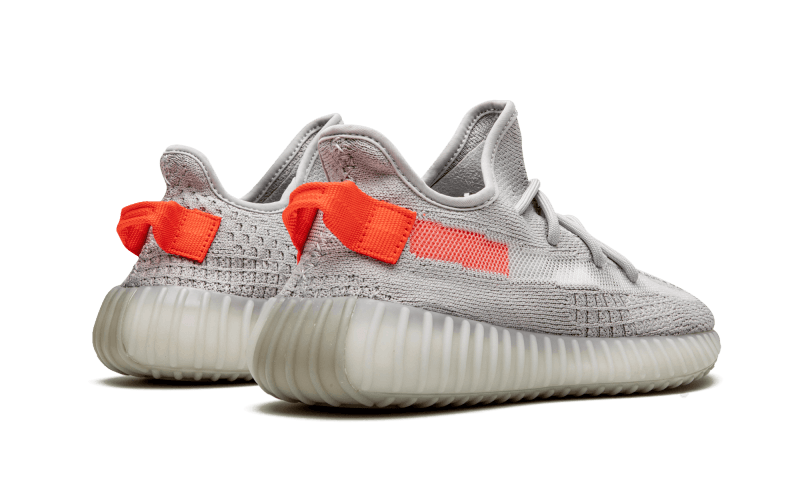 Adidas Yeezy Boost 350 V2 Tail Light FX9017 SneakerMood Pair, rear three-quarter view