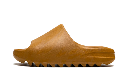 Adidas Yeezy Slide Ochre GW1931 SneakerMood Side view, toe pointing right