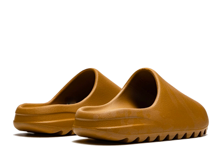 Adidas Yeezy Slide Ochre GW1931 SneakerMood Pair, rear three-quarter view