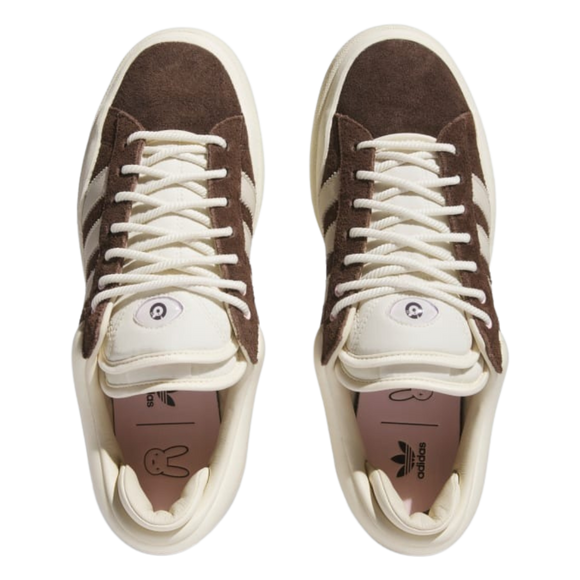Adidas x Bad Bunny Last Campus "Dark Brown" ID2534 SneakerMood Pair top view