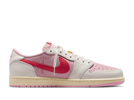 Air Jordan 1 Retro Low OG SP Travis Scott Sail Tropical Pink IQ7604-101 SneakerMood Widok z drugiej strony