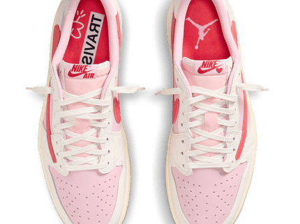 Air Jordan 1 Retro Low OG SP Travis Scott Sail Tropical Pink IQ7604-101 SneakerMood Para z góry