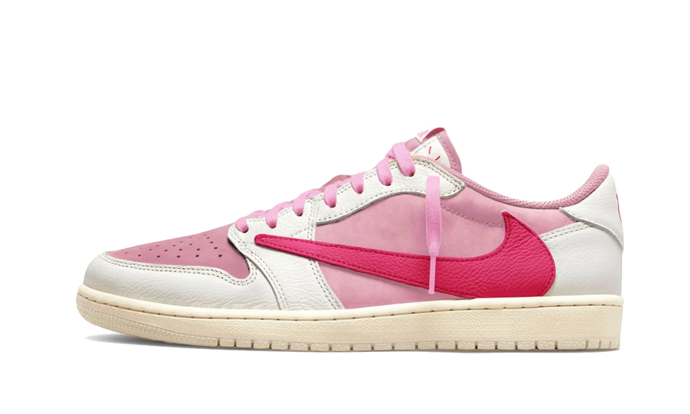 Air Jordan 1 Retro Low OG SP Travis Scott Sail Tropical Pink IQ7604-101 SneakerMood Oldalnézet