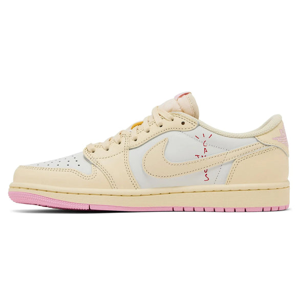 Air Jordan 1 Retro Low OG SP Travis Scott Shy Pink IQ7604-100 SneakerMood Belső oldalnézet