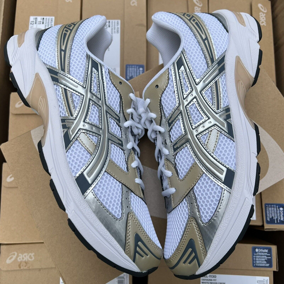 Asics Gel-1130 White/Wood Crepe - SneakerMood 