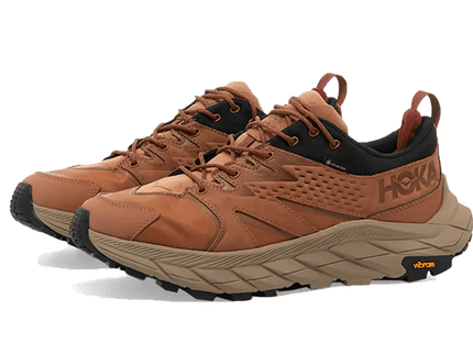 Hoka One One Anacapa Low Gore-Tex Tiger's Eye Tan 1122017-TEBC SneakerMood Pair, front three-quarter view