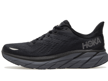 Hoka One One Clifton 8 Black 1119393-BBLC SneakerMood Side view, toe pointing left