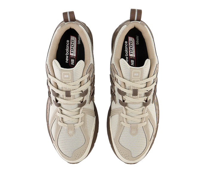 New Balance 1906R Driftwood Dark Mushroom M1906RHD SneakerMood Top view