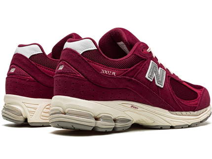 New Balance 2002R Bordeaux M2002RHA SneakerMood Pair, rear three-quarter view