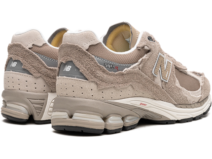 New Balance 2002R Protection Pack Driftwood M2002RDL SneakerMood Pair, rear three-quarter view