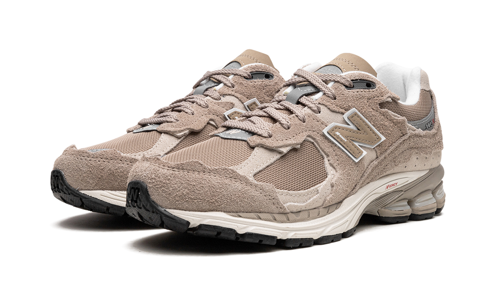 New Balance 2002R Protection Pack Driftwood M2002RDL SneakerMood Pair, front three-quarter view