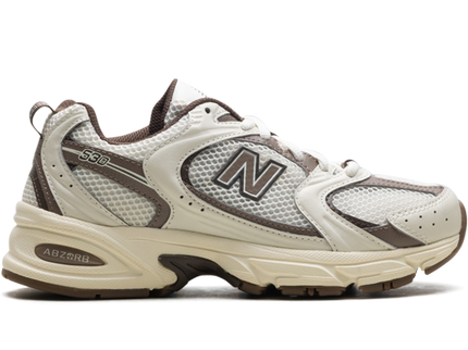 New Balance 530 Turtledove Mushroom MR530ASM SneakerMood Side view, toe pointing right