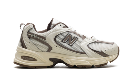 New Balance 530 Turtledove Mushroom MR530ASM SneakerMood Side view, toe pointing right