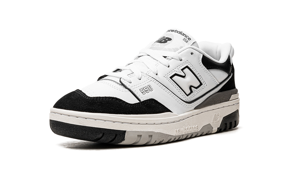New Balance 550 White Black Rain Cloud BB550NCA SneakerMood Front three-quarter view